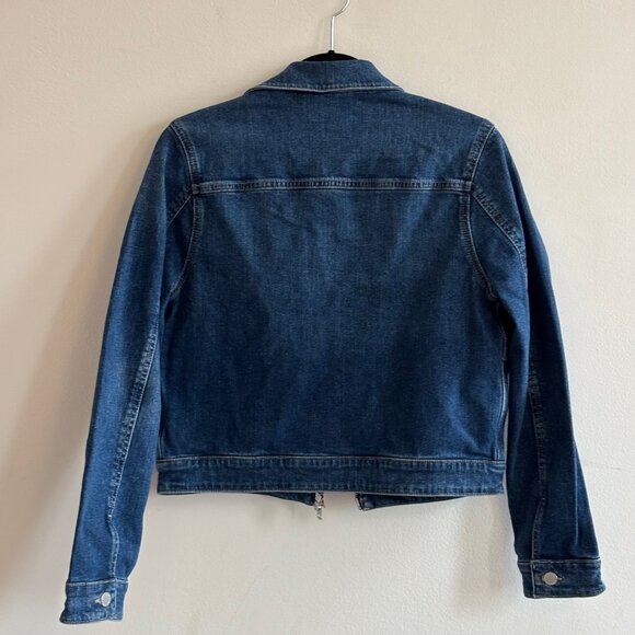 NEW AG Alix Cropped Denim Jacket  - Size Medium - Zip Front Vintage Workwear S - Picture 5 of 7